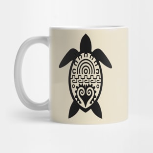 black white turtles art Mug